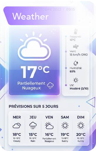 Weather feed preview (placeholder)
